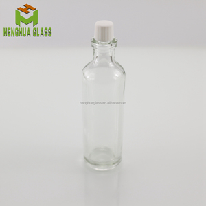 10ml 50ml runde Safloröl glasflasche ätherisches Öl <span class=keywords><strong>Massage</strong></span> öl flaschen Behälter mit Plastik kappe - Product Image 2