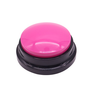 Timbre de botón de altavoz de voz de entrenamiento de tamaño mini circular de plástico de colores al por mayor para mascotas - Product Image 5