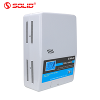Stabilisateur de tension mural sans bruit 10KVA à moteur servo monophasé 220V avec écran LCD élégant