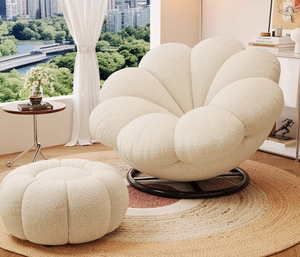 Nuevo Sofá Individual Reclinable y Convertible en Cama Lazy Sofa 360 °   Silla Giratoria <span class=keywords><strong>de</strong></span> Descanso para Balcón, Dormitorio o Tatami - Product Image 3
