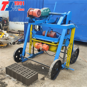 Mesin Pembuat Bata Ringan Semi Otomatis Qt4 - 24 Murah, Mesin Pembuat Bata Semen Interlocking - Product Image 5