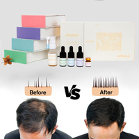 Traitement avancé de la croissance des cheveux Toniques de repousse des cheveux à cellules souches EGF avec peptides Renforcer le kit de soin du cuir chevelu de réparation des follicules radiculaires