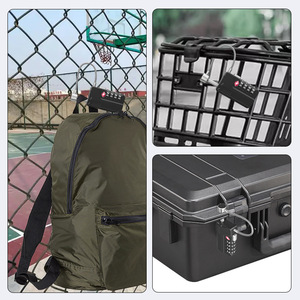 Combination Pad Lock TSA-307 Black Zinc Alloy Rectangular Mechanical Lock For Toolbox Travel Luggage <b>Security</b> Anti-Theft - Product Image 4