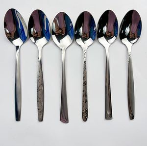 Cucharas Minimalistas para Cena, Paquete de 6 Unidades en Bolsas de PVC, Variedad de Estilos, para Uso Diario en Restaurantes, Venta al Por Mayor Directa de Fábrica - Product Image 2