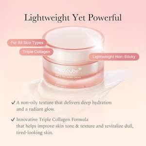 Medicube Triple Collagen Cream Hydraterende Verstevigende Moisturizer met Shea Butter Rimpelverzorging Verbetert Elasticiteit Koreaanse Huidverzorging - Product Image 4
