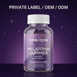 Gomitas de Melatonina Sin Azúcar 5mg, Marca Privada OEM ODM, Gomitas Veganas para Dormir, Apoyo para la Relajación Nocturna, Suministro de Fábrica - Product Image 1