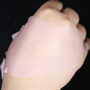Bahan Masker Wajah Hidrogel Transparan Lembar Masker Wajah Korea <span class=keywords><strong>Bio</strong></span> Kolagen Semalam Lembar Masker Kosong Warna <span class=keywords><strong>Pink</strong></span> - Product Image 6