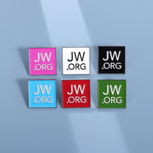 Variasi Warna Beragam JW Org Pins Soft Enamel JW.org Pin Kerah Logam Tersedia - Product Image 4