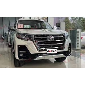 Kit de carrocería de coche, parachoques de coche, guardabarros de capó, lámparas de coche, rejilla de falda lateral para prado 2011-2017, cambio a 2022 Police-Man - Product Image 2