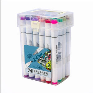 Becol Groothandel Professionele Op Alcohol Gebaseerde Kunstmarkeringen 216 Kleuren Dual Tip Sketch Marker Pen Set Voor Kunstenaar Tekenen - Product Image 4