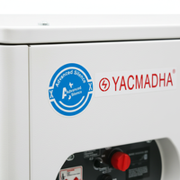 Generador Diésel Silencioso YD12500CJ de 10KW, Refrigerado por Agua, Motor EV80, AVR, 50Hz, 230V/400V, Generación de Energía ATS