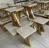 Nouveau Mobilier de Maison, Ensemble Table Basse Métal et Acier pour Chambre et Salon Moderne, Meuble d'Appoint Tendance à Prix Plus Bas