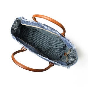 Sac à main en toile élégant, durable, léger, design spacieux, poignées confortables, parfait pour les voyages quotidiens, le travail - Product Image 3