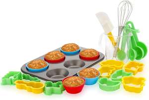 ชุดอบขนมสำหรับเด็กของแท้พร้อมสูตรอาหาร39ชิ้นถ้วยมัฟฟินคัพเค้ก - Product Image 4
