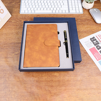 Gran oferta, carpeta de cuaderno de cuero PU de Color macarrón portátil A5/A6, carpeta de diario escolar de negocios de tapa dura, diario de hojas sueltas