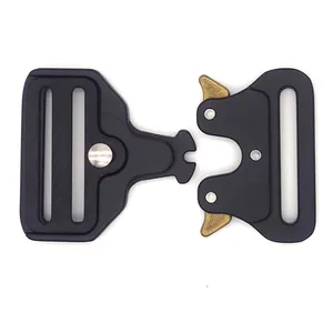 1.75" 44mm Tactical Belt Buckle Frog Clip Buckle Quick Release Metal Buckle Fit For Strap