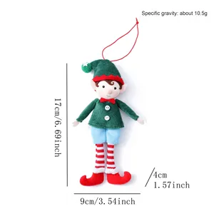 Cute Style Elf Doll In-Stock Plush Christmas Tree Ornaments Knitted Hanging Decorations for Holiday Party Decorations - Product Image 6