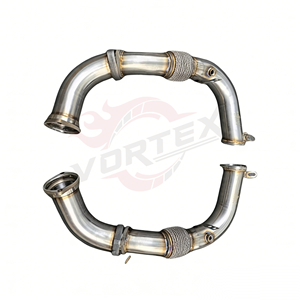 Tuberías de Escape de Alto Flujo Vortex 304 de Acero Inoxidable con Acabado Espejo para G05/G06/G07 X5/X6/X7 M60i S68 4.4TT LCI 2024+ - Product Image 4