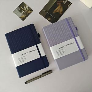 WSY86 Cheap Bulk Custom Logo Notebooks Customizable Personalized <b>Notepad</b> B6 Journal Hardcover PU <b>Leather</b> Notebook Elastic Straps - Product Image 4