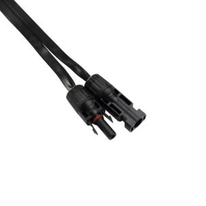 Câble d'extension solaire plat double en PVC de 30 cm de longueur, certifié CE, étanche, pour passage par fenêtre et porte, avec connecteur MC vers prise d'alimentation - Product Image 4