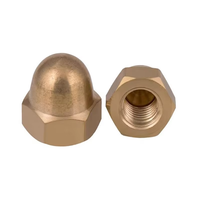 M4 M5 M6 H59 H62 Écrou borgne hexagonal en laiton jaune cuivre rouge bronze DIN1587