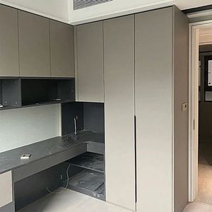 Diseño de Armario Multifuncional con Muebles de Mesa para Dormitorio de Madera - Product Image 2