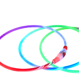 소형 중형 대형 개를위한 USB 충전식 LED 개 목걸이 방수 플래시 목걸이 모피 장식 고양이를위한 현대 럭셔리 - Product Image 3