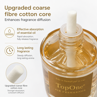 Diffuseur d'huiles essentielles TopOne Premium pour voiture, grande capacité 160 ml, longue durée 120 jours, extraction naturelle de plantes