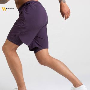Bermudas de Jersey de algodón de alta calidad para hombre, transpirables, de secado rápido, respetuosos con el medio ambiente, para entrenamiento, gimnasio, logotipo personalizado, informal, de talla grande - Product Image 3