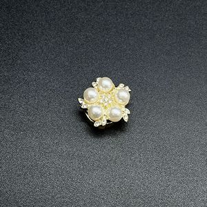 Broches de mode en alliage de zinc, décorations de fleurs et de papillons en perles, pour accessoires de fête - Product Image 3