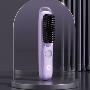 Peine Alisador de Cabello Calentado de Alta Calidad, Planchas de Cabello Profesionales de Salón, Cepillo Alisador de Cabello Portátil y Personalizado - Product Image 4