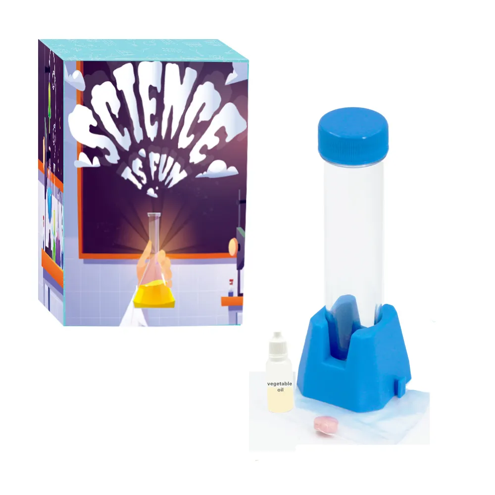 Tubo de ensayo de plástico para niños, juego de ciencia, química, juguetes educativos