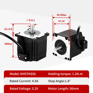 Kaihong היברידית <span class=keywords><strong>dm556</strong></span> nema נהג 23 מנוע צעד 1.2nm ערכת מומנט 57*56 מ "מ נתב פארא cnc 1500 מנוע סל" ד - Product Image 2