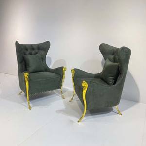 Ghế tựa lưng cao bằng nhung cao cấp, hiện đại, thoải mái, chất liệu mút nhớt, nội thất cao cấp cho nhà ở, khách sạn. - Product Image 5