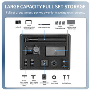 STARTRC Étui de transport étanche IP67, anti-explosion, antichoc, avec fermeture, pour Action 4 Full Kit, 28x22.5x9.8cm - Product Image 5