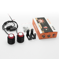 Mini projecteur led pour moto, puce cob, kit de lumière led, fonction stroboscopique, projecteur led pour moto