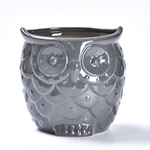 Aero Animal <span class=keywords><strong>Pot</strong></span> <span class=keywords><strong>de</strong></span> fleur en céramique émaillée Succulent Owl Planter for Home Garden Decor <span class=keywords><strong>Promo</strong></span> for Nursery Floor Usage Supplies - Product Image 5
