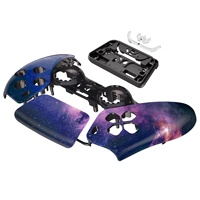 Coque de manette personnalisée de haute qualité pour PS5 - Galaxy violet brillant