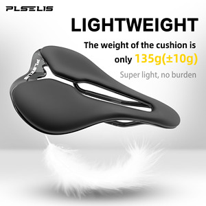 Plselis – <span class=keywords><strong>selle</strong></span> de vélo de route en fibre de carbone, coussin de siège universel pour vélo, 130g, creux, respirant, léger et confortable - Product Image 4