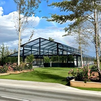 Grande Tente de Réception Commerciale de Luxe Transparente pour Mariages et Événements, Atrium, Orangerie, pour 50 à 300 Personnes