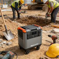 Station portable 5000W, batterie LiFePO4 5376Wh, générateur solaire MPPT, UPS, démarreur de secours pour la maison, le camping en plein air, l'utilisation en voiture