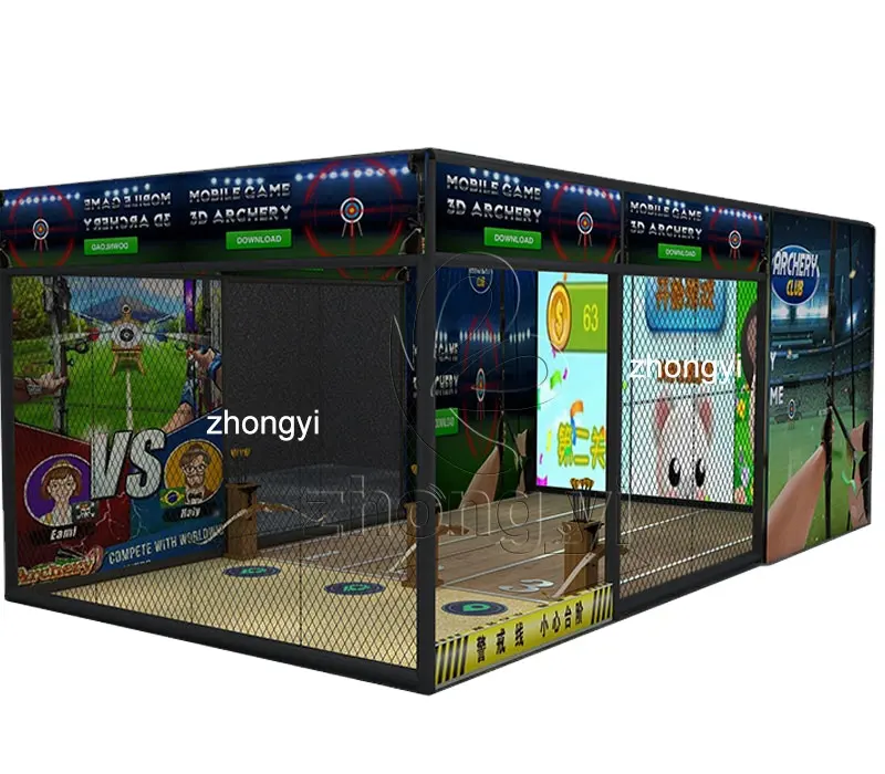 Nuevos juegos proyección interactiva de Tiro con Arco patio interior trampolín