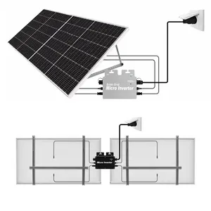 600 W mikroinverter mit dauerhafter Arbeit smart mit Bluetooth APP unterstützte Solarpanels Nordamerika 110 V Wechselstromstecker mikrowechselrichter
