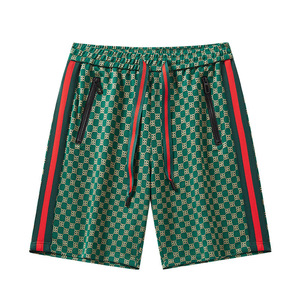 Pantaloncini <span class=keywords><strong>Bermuda</strong></span> Sportivi Casual da <span class=keywords><strong>Uomo</strong></span>, di Marca, a Metà Coscia, in Maglia Jacquard, con Elastico in Vita, Tinta Unita, 100% Poliestere, di Tendenza - Product Image 1