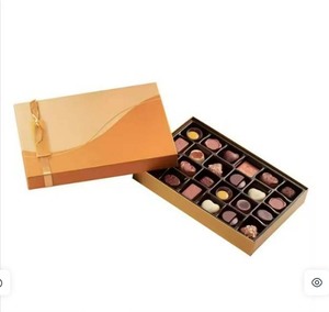 Marchio Boite <span class=keywords><strong>Cadau</strong></span> qualità pastiglie di cioccolato Praline coperchio del fondo lucido laminazione opaca goffratura rivestimento UV chiusura magnetica - Product Image 2