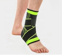 Attelles de cheville orthopédiques en néoprène avec sangles de compression double et bandes élastiques de soutien sportif