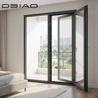 Puerta Abatible de Aluminio con Rotura de Puente Térmico y Malla Integrada Antirrobo, Eficiente Energéticamente, para Viviendas y Edificios