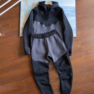 Bộ đồ thể thao nam Tech Fleece 2025 mới có logo, áo hoodie và quần jogger hai mảnh, chất liệu nỉ kỹ thuật, phong cách thể thao, thường ngày. - Product Image 4