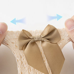 बच्चों की लड़कियों की शाही शैली धनुष घुटने की उच्च मछली मोजे, ट्यूब मोजे में बेबी टोडलर बॉक्स. बच्चे को खोखला कर दिया गया है. - Product Image 6