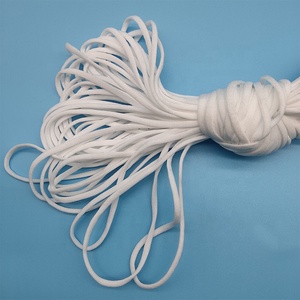 Elastische Nylon-Verlängerungskordeln mit Ohrschlaufen, Flache Gummibänder 3mm4mm, Elastische Schnur für Bekleidung - Product Image 3